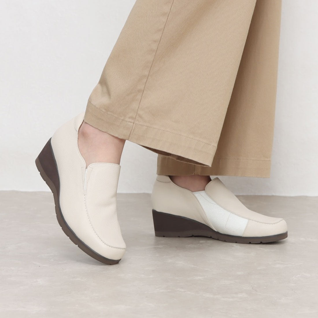 アトリエ Atelier 【3E】サイドゴアスリッポンシューズ