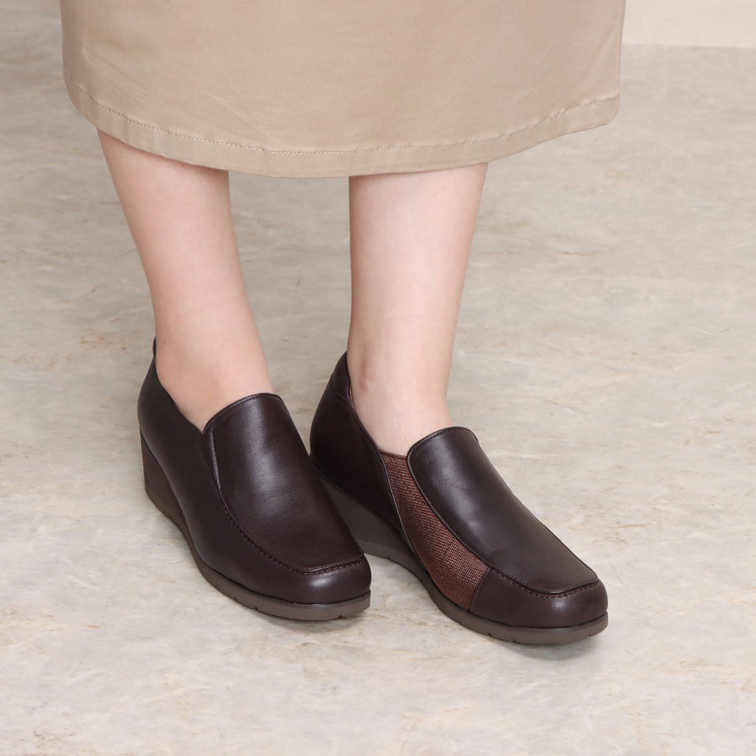 アトリエ Atelier 【3E】サイドゴアスリッポンシューズ