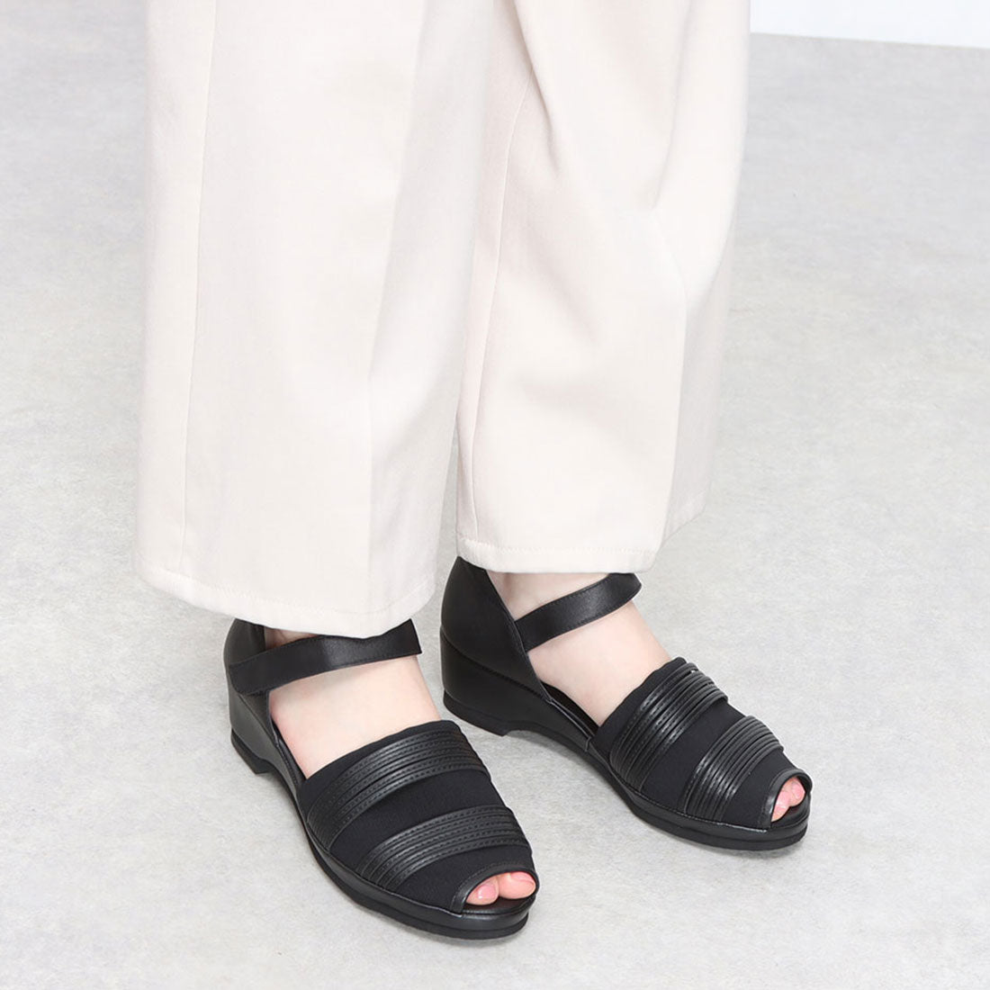 アトリエ Atelier 【3E】チュールメッシュサンダル