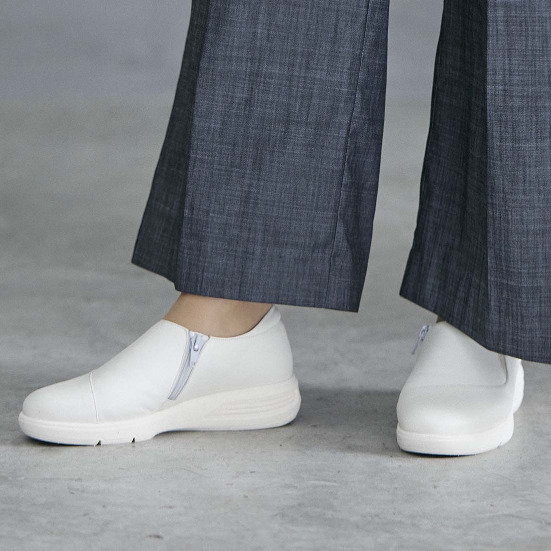 アトリエ Atelier 【3E】【レイン対応】スポーツシューズ,ホワイト