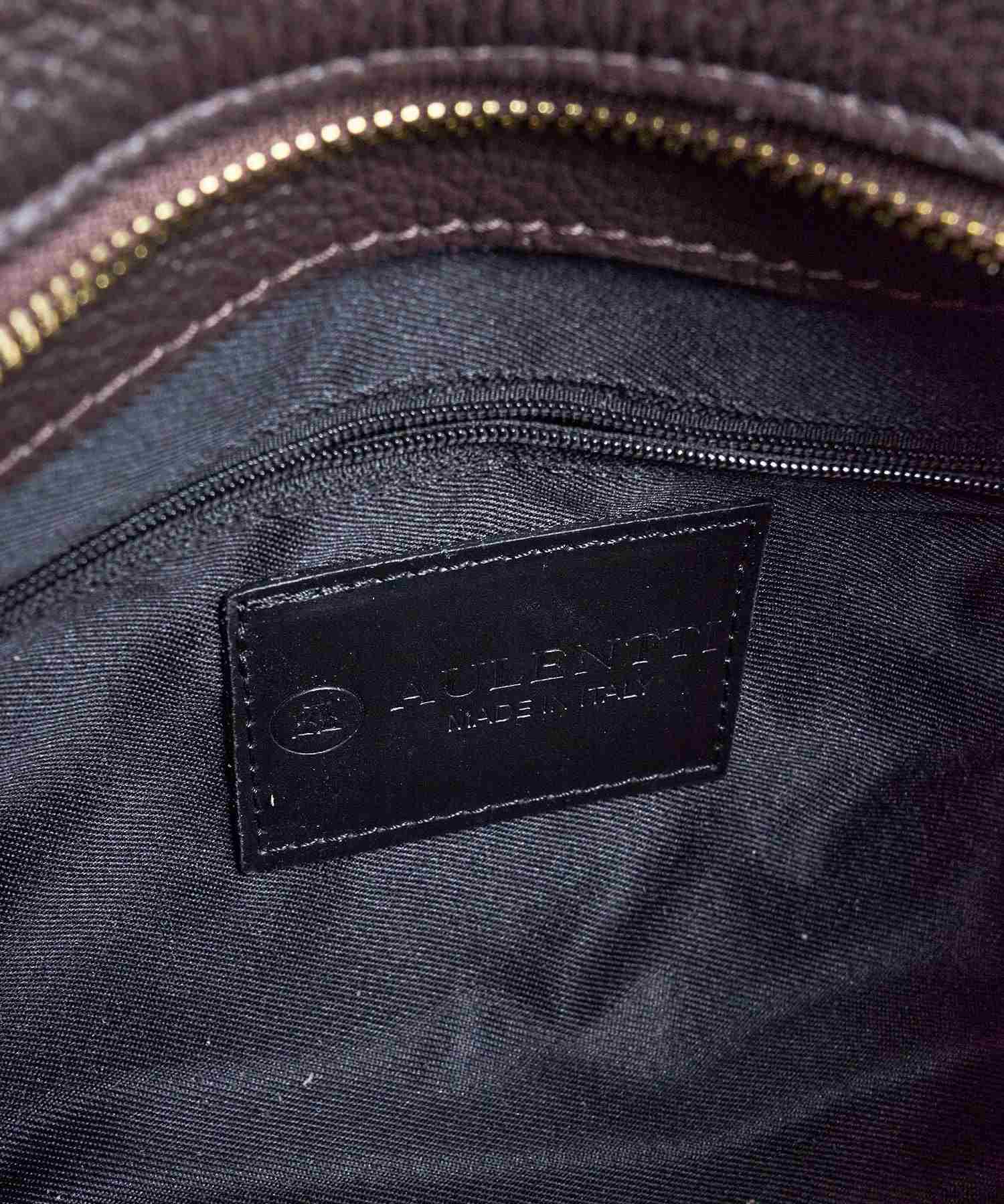 オウレンティ AULENTTI カウレザー金具ベルトショルダーバッグ DOLLARO(M&E) FB-7910-DO (ダークブラウン) ダークブラウン