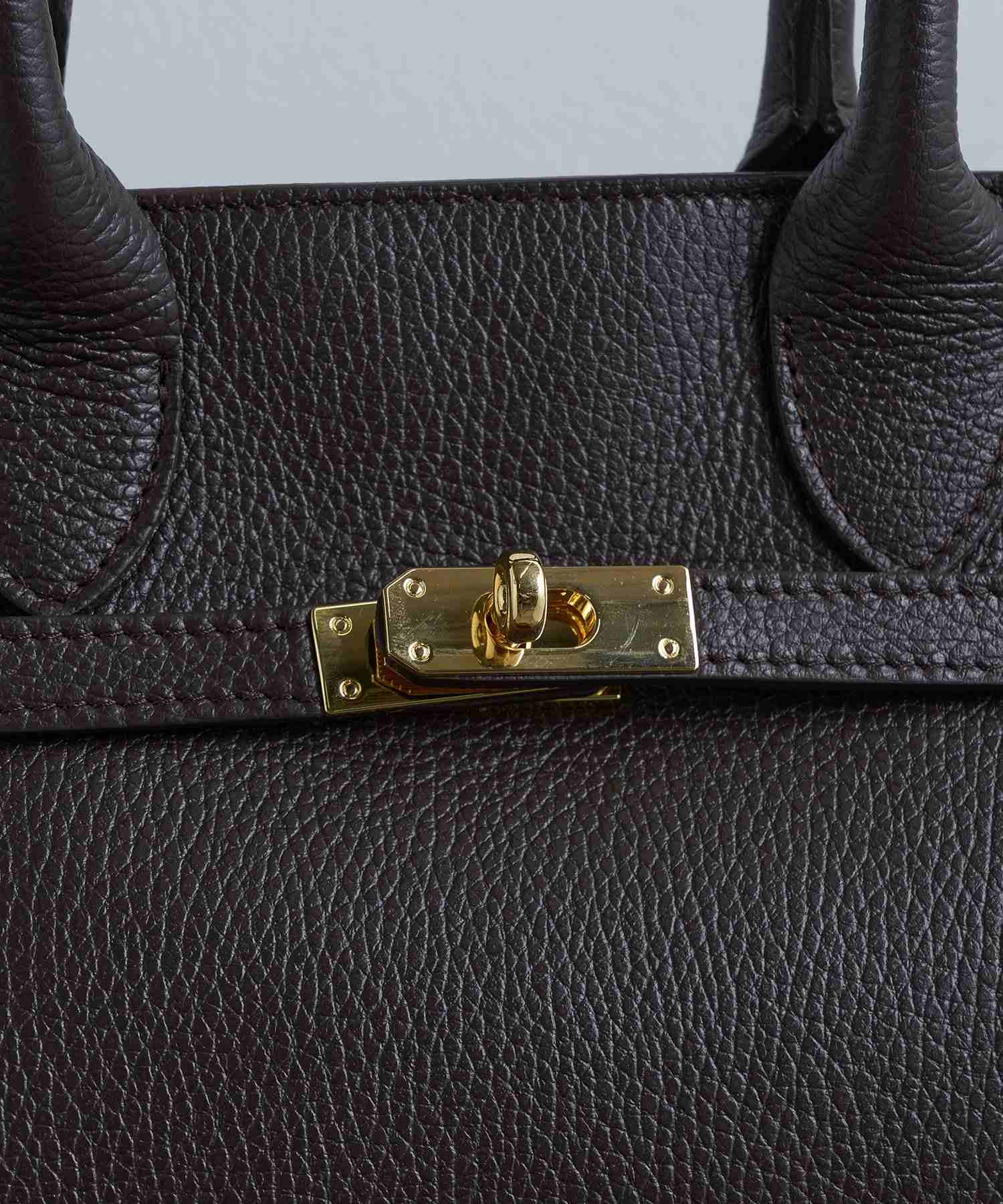 オウレンティ AULENTTI カウレザー金具ベルトショルダーバッグ DOLLARO(M&E) FB-7910-DO (ダークブラウン) ダークブラウン