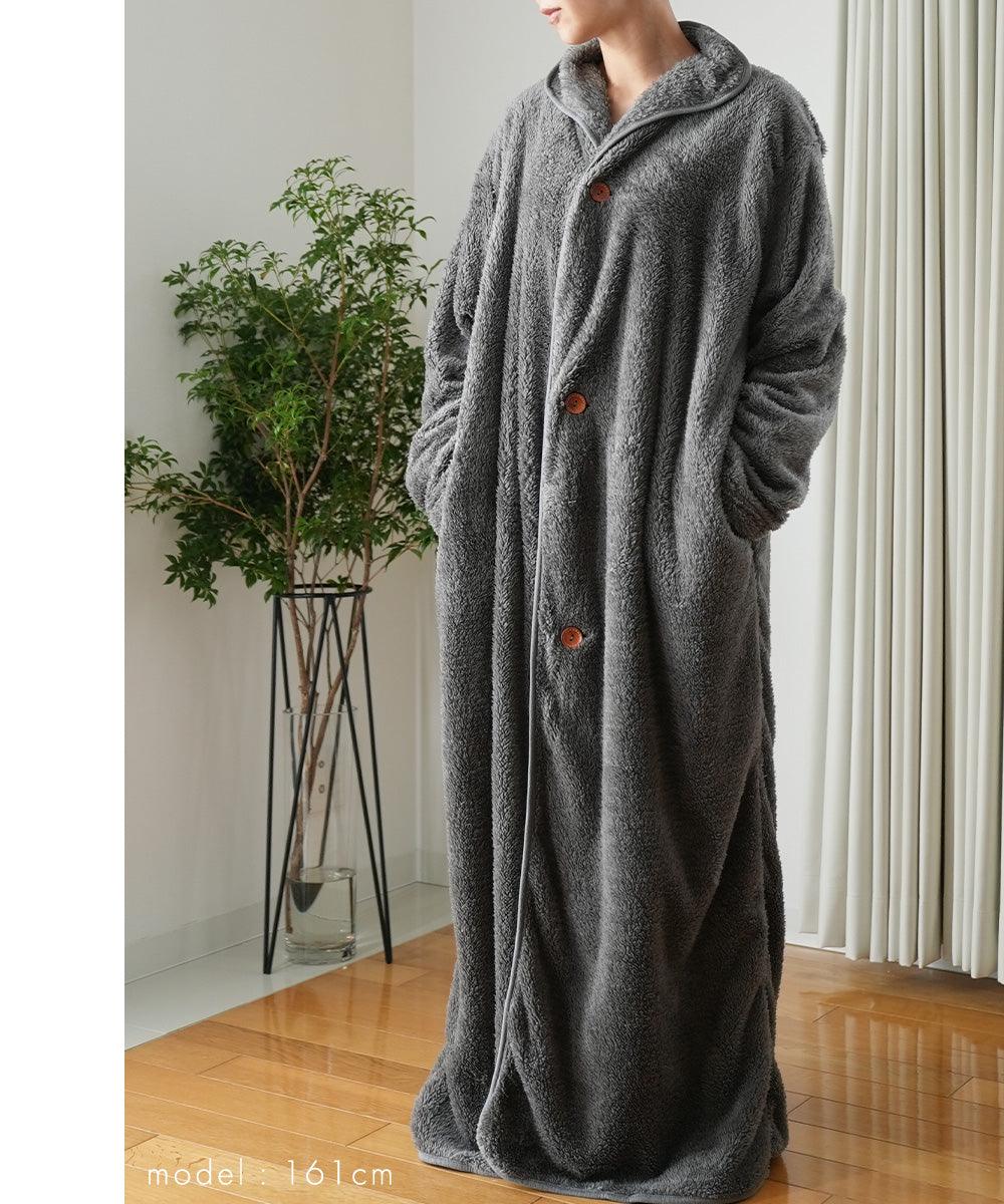 アウニイ auni 穿著毛毯 女士 睡衣 冬季 休閒服 居家服 毛毯 膝蓋毯 毛茸茸 羊毛絨 毛茸茸睡衣 浴袍 中性 8198