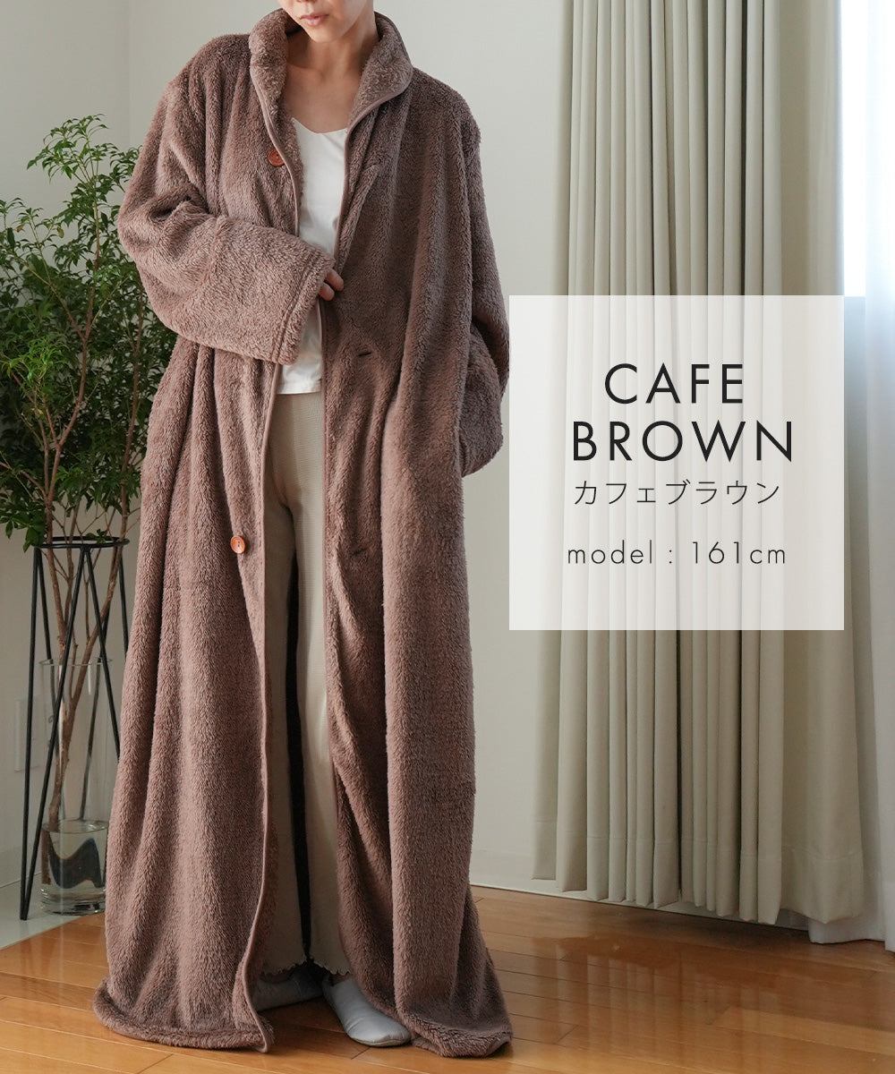 アウニイ auni 穿著毛毯 女士 睡衣 冬季 休閒服 居家服 毛毯 膝蓋毯 毛茸茸 羊毛絨 毛茸茸睡衣 浴袍 中性 8198