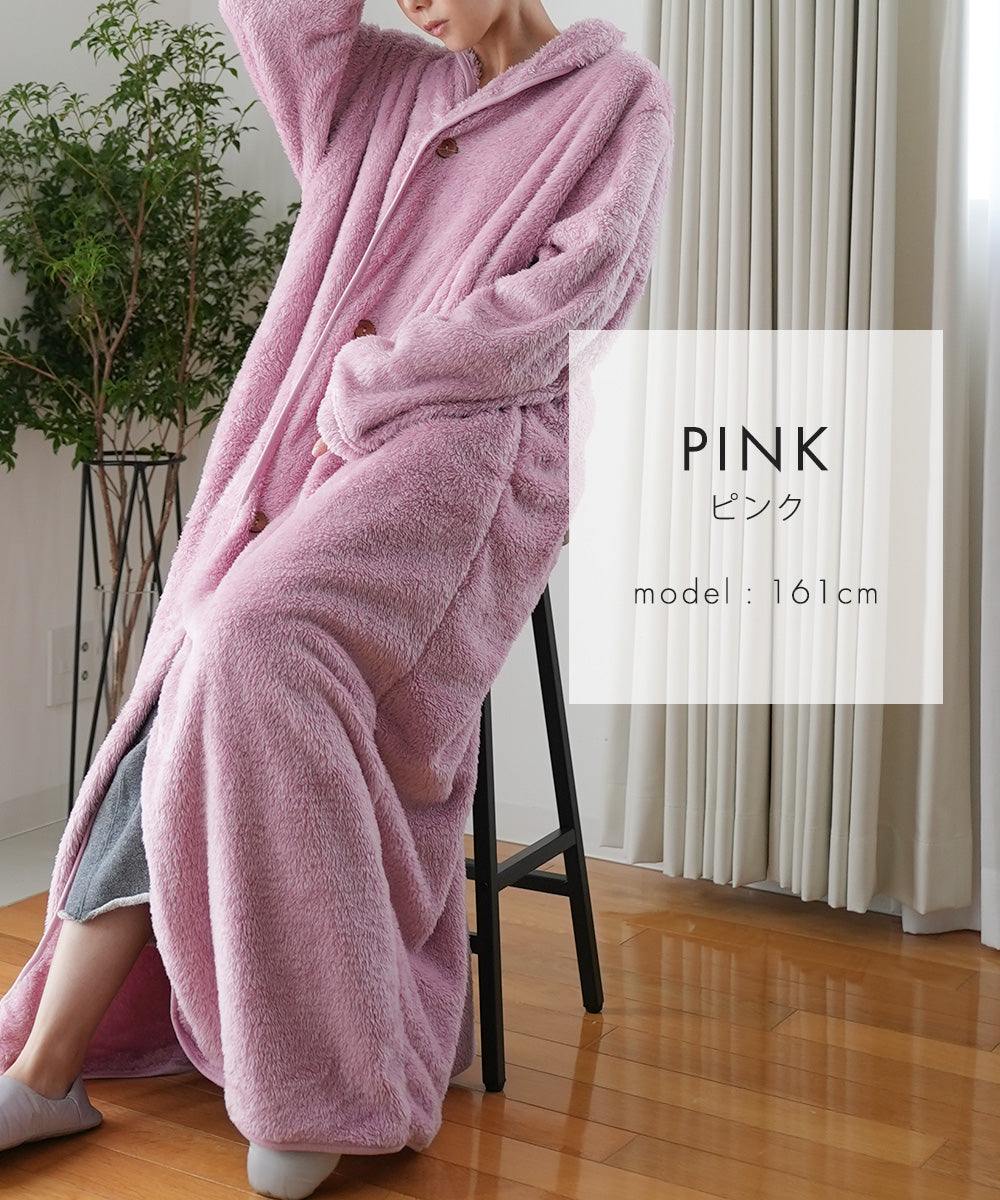 アウニイ auni 穿著毛毯 女士 睡衣 冬季 休閒服 居家服 毛毯 膝蓋毯 毛茸茸 羊毛絨 毛茸茸睡衣 浴袍 中性 8198