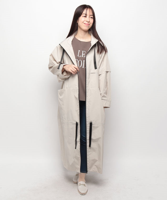 ビューランス Beaurance レインコート,ベージュ