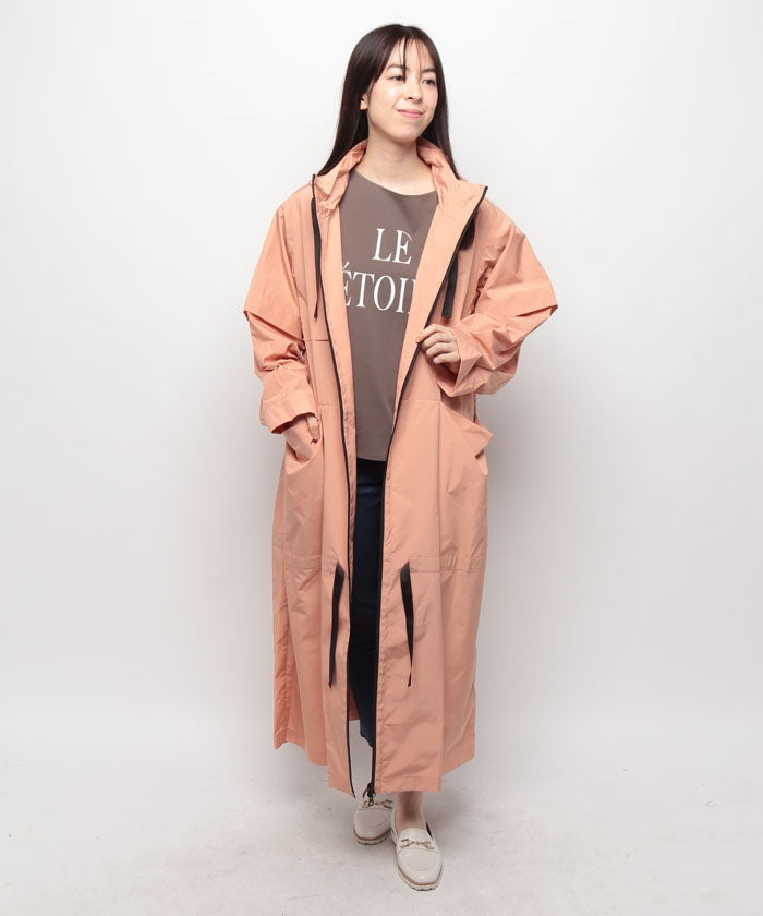 ビューランス Beaurance レインコート,コーラル