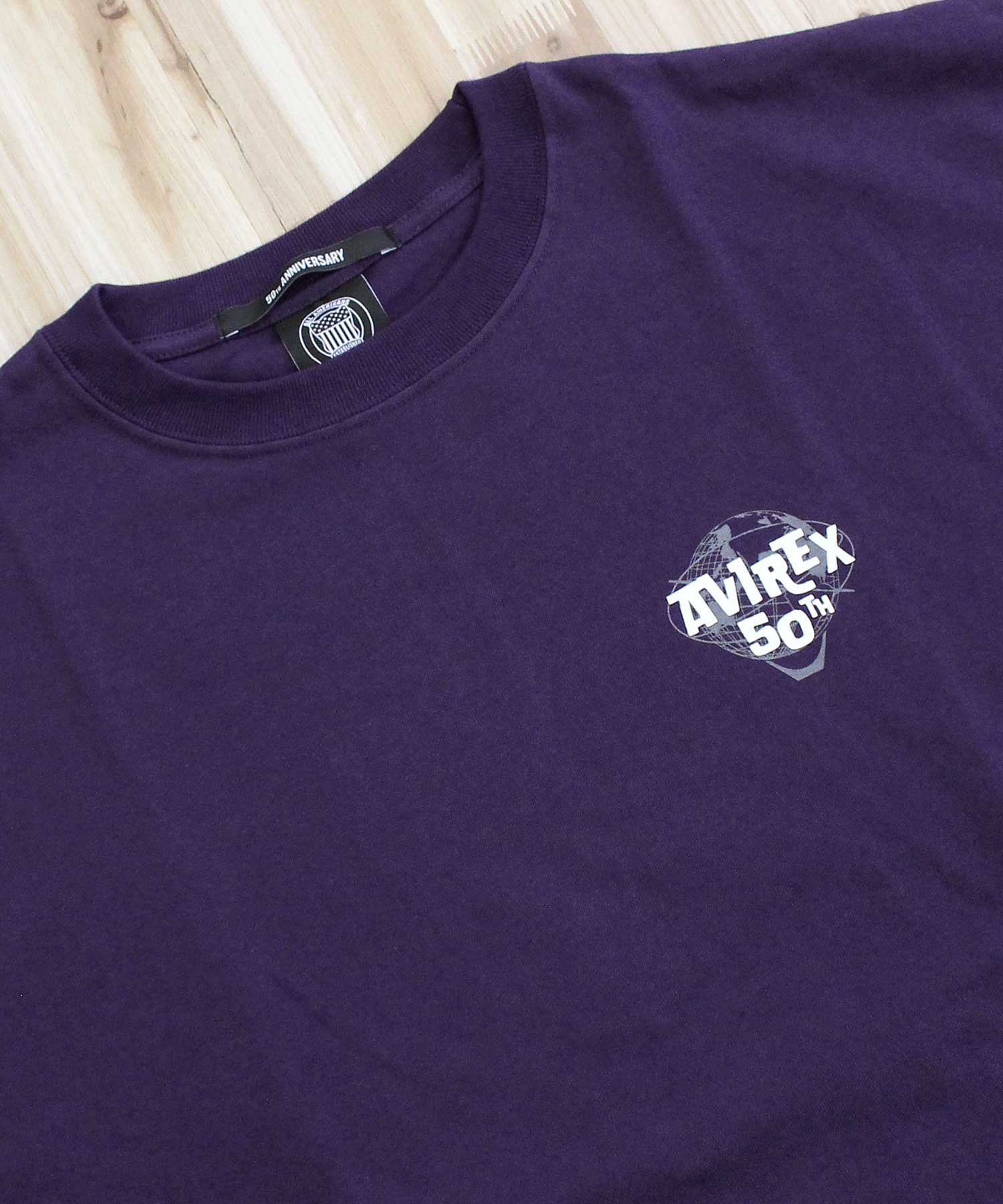 アヴィレックス AVIREX USA S/S TEE 半袖 Tシャツ ロゴ ミリタリー トップス メンズ ブランド おすすめ おしゃれ 春 夏 服 (3-パープル) 3-パープル