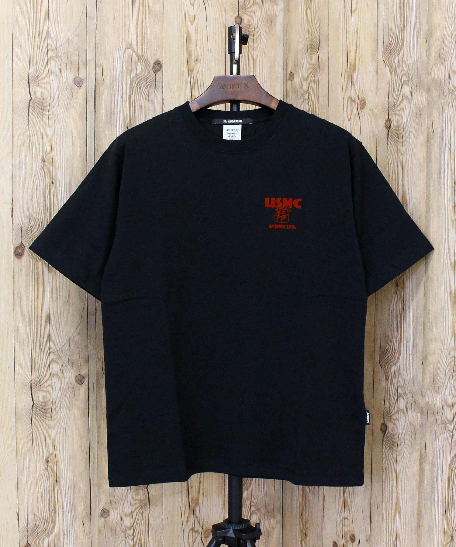 アヴィレックス AVIREX USMC BULLDOG S/S TEE ブルドック 半袖 Tシャツ ロゴ ミリタリー トップス メンズ ブランド おすすめ おしゃれ 春 夏 服 (2-ホワイト) 2-ホワイト