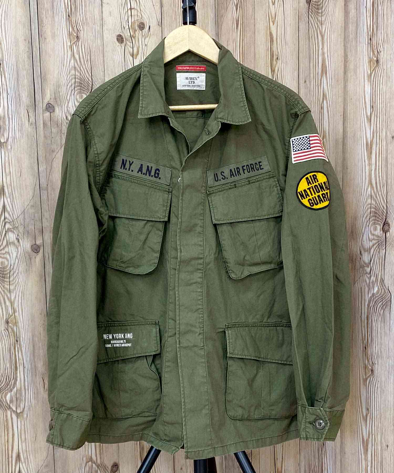 AVIREX FATIGUE JACKET-A.N.G.JUNGLE Jungle Fatigue Jacket AIR NATIONAL