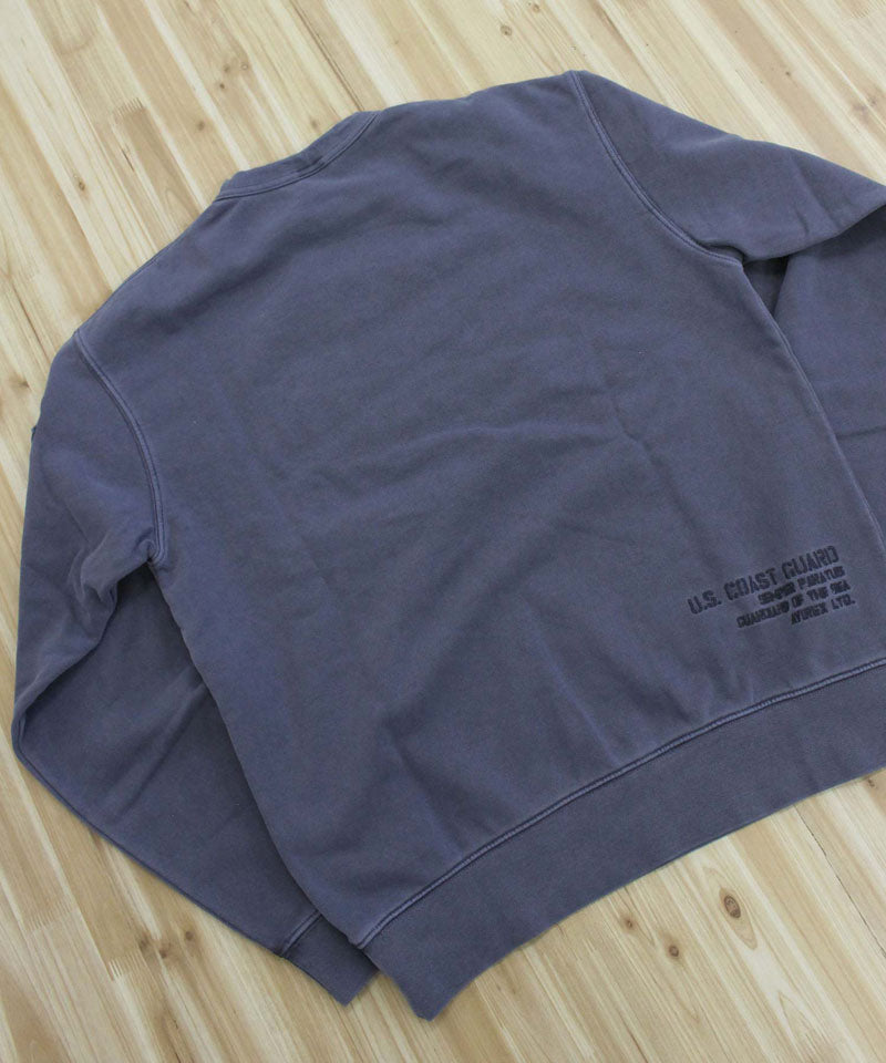 アヴィレックス AVIREX FADED MIL.POCKET CREWNECK SWEAT フェイド ミリタリーポケット クルーネック スウェット トップス アビレックス メンズ ブランド (1-ライトグレー) 1-ライトグレー