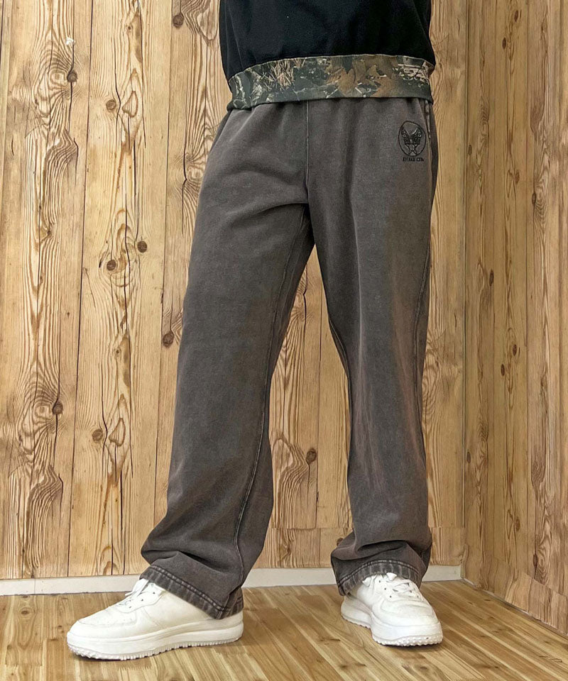 アヴィレックス AVIREX ACID WASH SWEAT PANTS アシッドウォッシュ スウェットパンツ アビレックス メンズ ブランド (1-ライトグレー) 1-ライトグレー