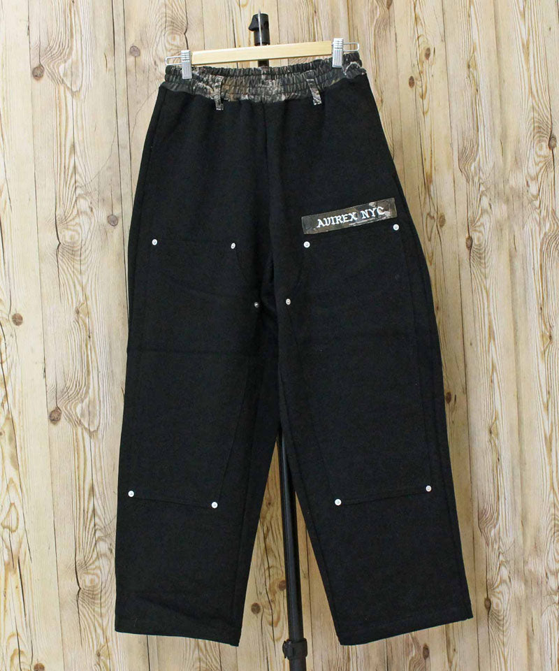 アヴィレックス AVIREX SWEAT PAINTER PANTS REAL TREE スウェットペインターパンツリアルツリーカモ スウェットパンツ アビレックス メンズ ブランド (1-ブラック) 1-ブラック