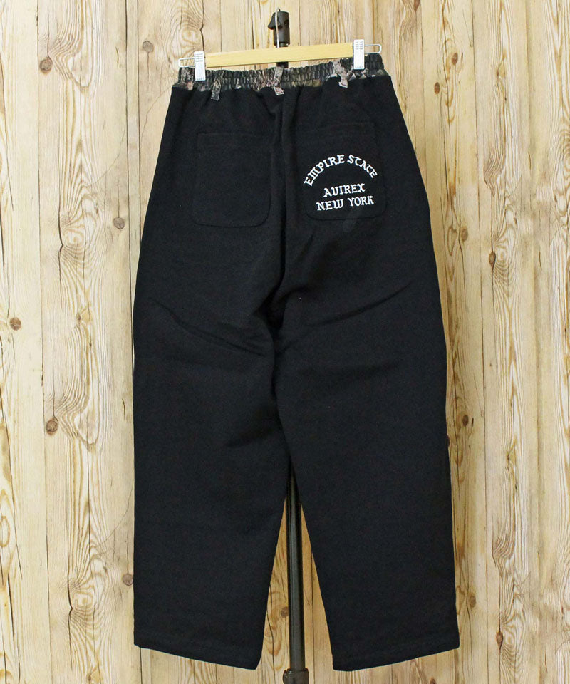 アヴィレックス AVIREX SWEAT PAINTER PANTS REAL TREE スウェットペインターパンツリアルツリーカモ スウェットパンツ アビレックス メンズ ブランド (1-ブラック) 1-ブラック