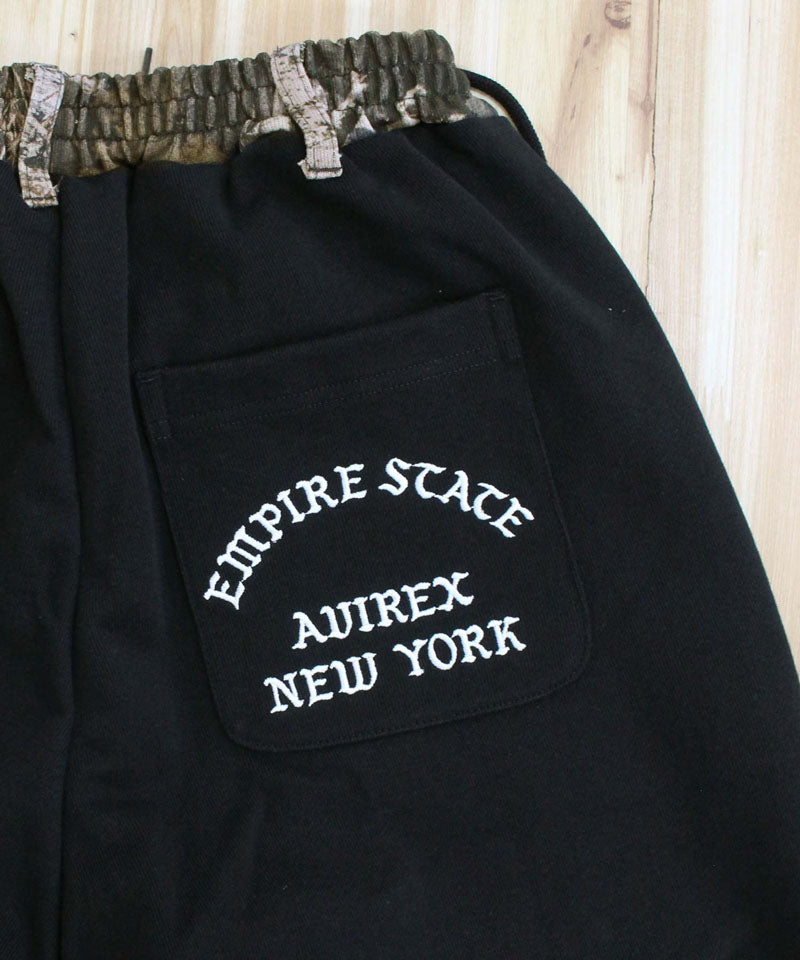 アヴィレックス AVIREX SWEAT PAINTER PANTS REAL TREE スウェットペインターパンツリアルツリーカモ スウェットパンツ アビレックス メンズ ブランド (1-ブラック) 1-ブラック