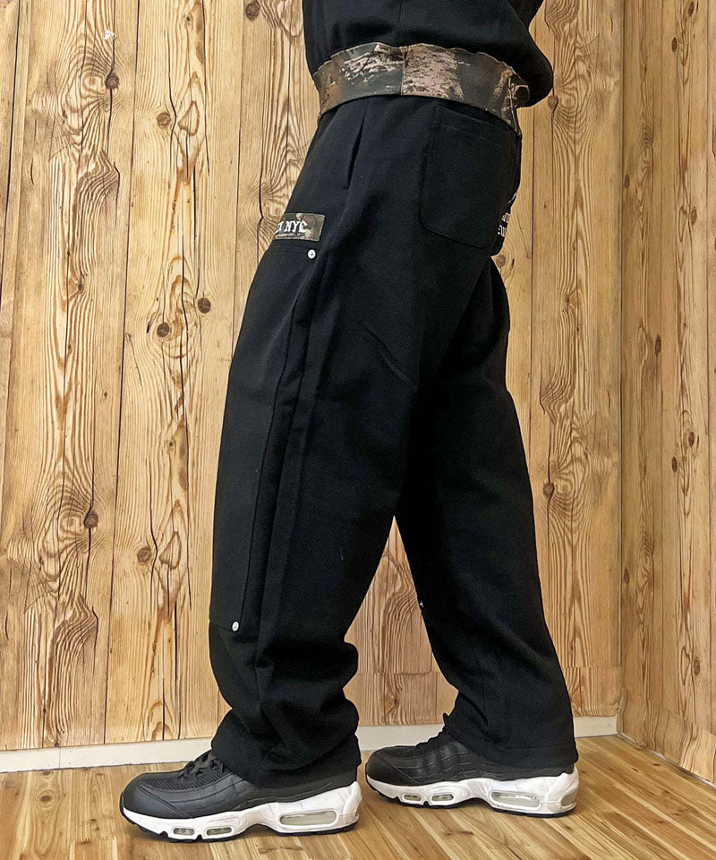 アヴィレックス AVIREX SWEAT PAINTER PANTS REAL TREE スウェットペインターパンツリアルツリーカモ スウェットパンツ アビレックス メンズ ブランド (1-ブラック) 1-ブラック