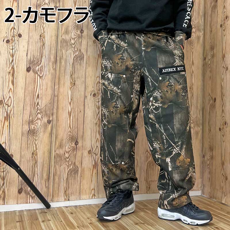 アヴィレックス AVIREX SWEAT PAINTER PANTS REAL TREE スウェットペインターパンツリアルツリーカモ スウェットパンツ アビレックス メンズ ブランド (1-ブラック) 1-ブラック