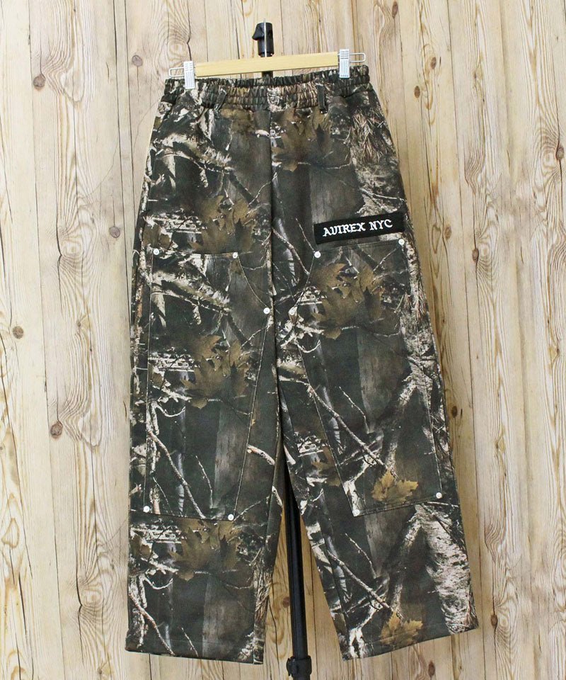 アヴィレックス AVIREX SWEAT PAINTER PANTS REAL TREE スウェットペインターパンツリアルツリーカモ スウェットパンツ アビレックス メンズ ブランド (1-ブラック) 1-ブラック