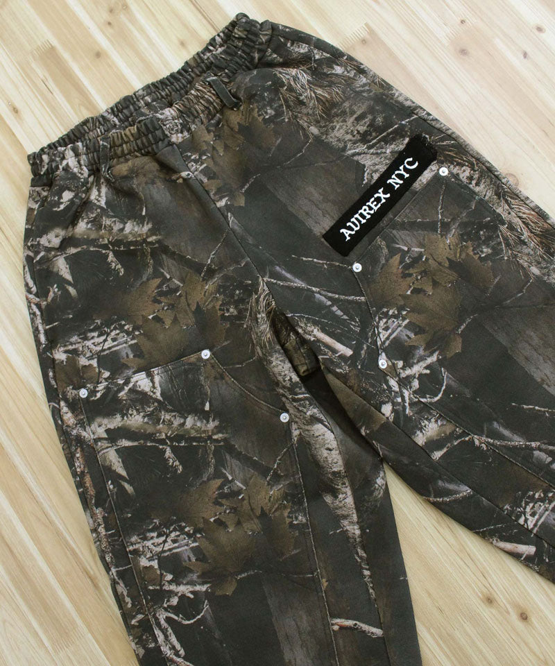 アヴィレックス AVIREX SWEAT PAINTER PANTS REAL TREE スウェットペインターパンツリアルツリーカモ スウェットパンツ アビレックス メンズ ブランド (1-ブラック) 1-ブラック