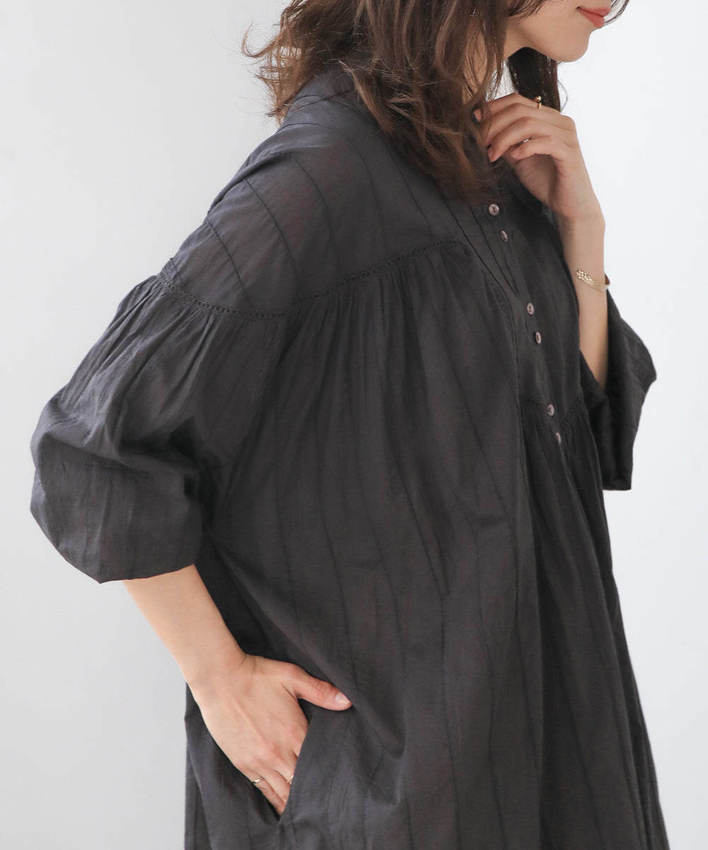 ブージュルード Bou Jeloud インド綿ボイルワンピース