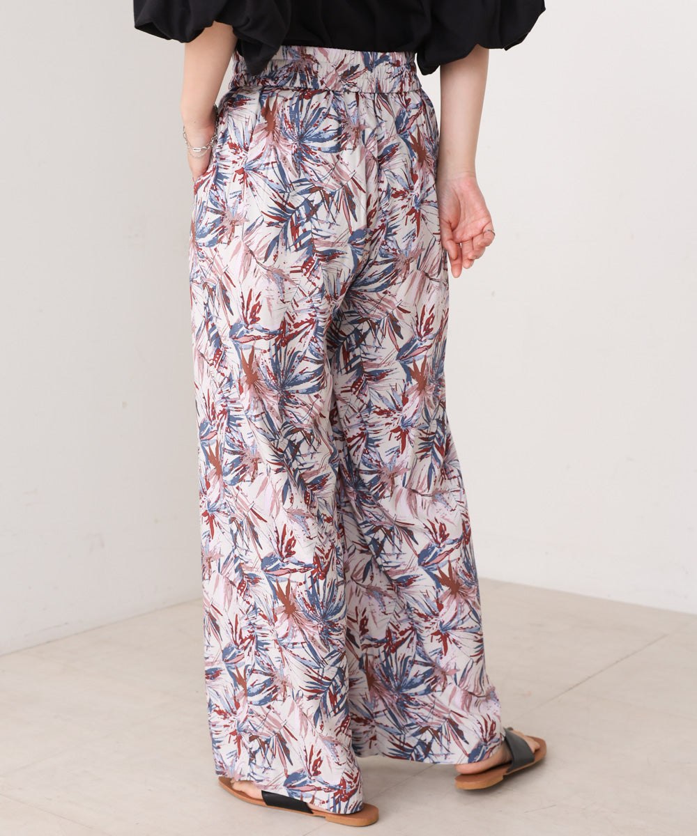 ブージュルード Bou Jeloud カラーリーフ柄PT (PURPLE) PURPLE