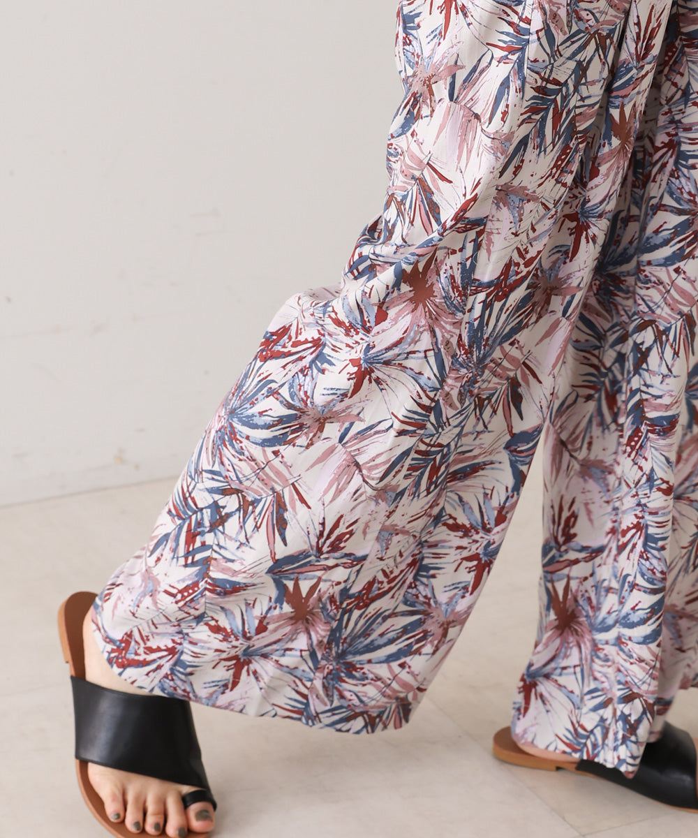 ブージュルード Bou Jeloud カラーリーフ柄PT (PURPLE) PURPLE