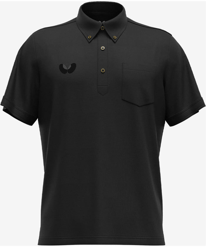 バタフライ BUTTERFLY バタフライ Butterfly 卓球 BO ポロシャツ ウエア ポロシャツ メンズ レディース 吸水 (ブラック) ブラック