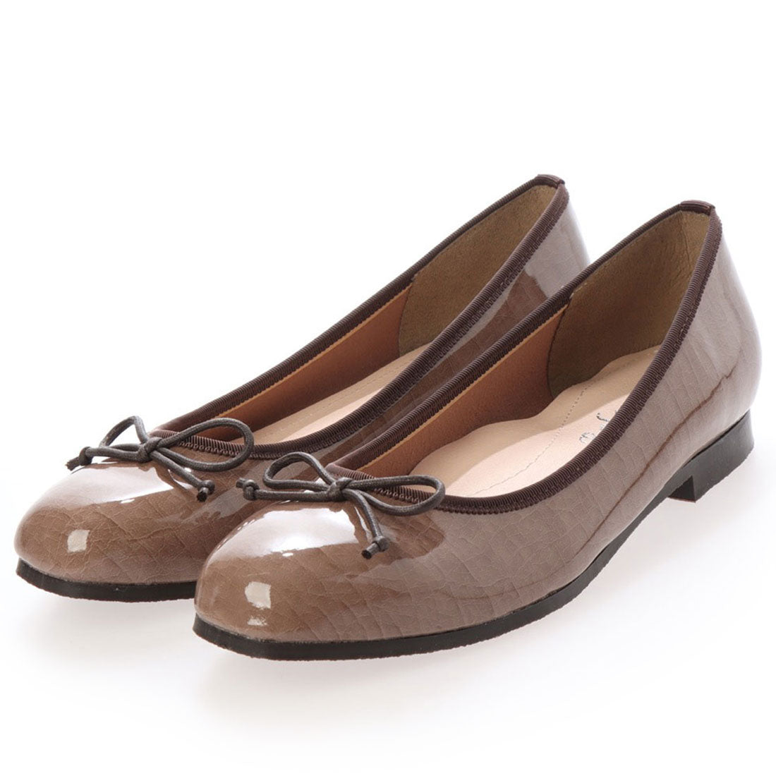 ブランコワール Balancoire glitter 日本製 晴雨兼用防水スクエアトウパンプス,チャコール