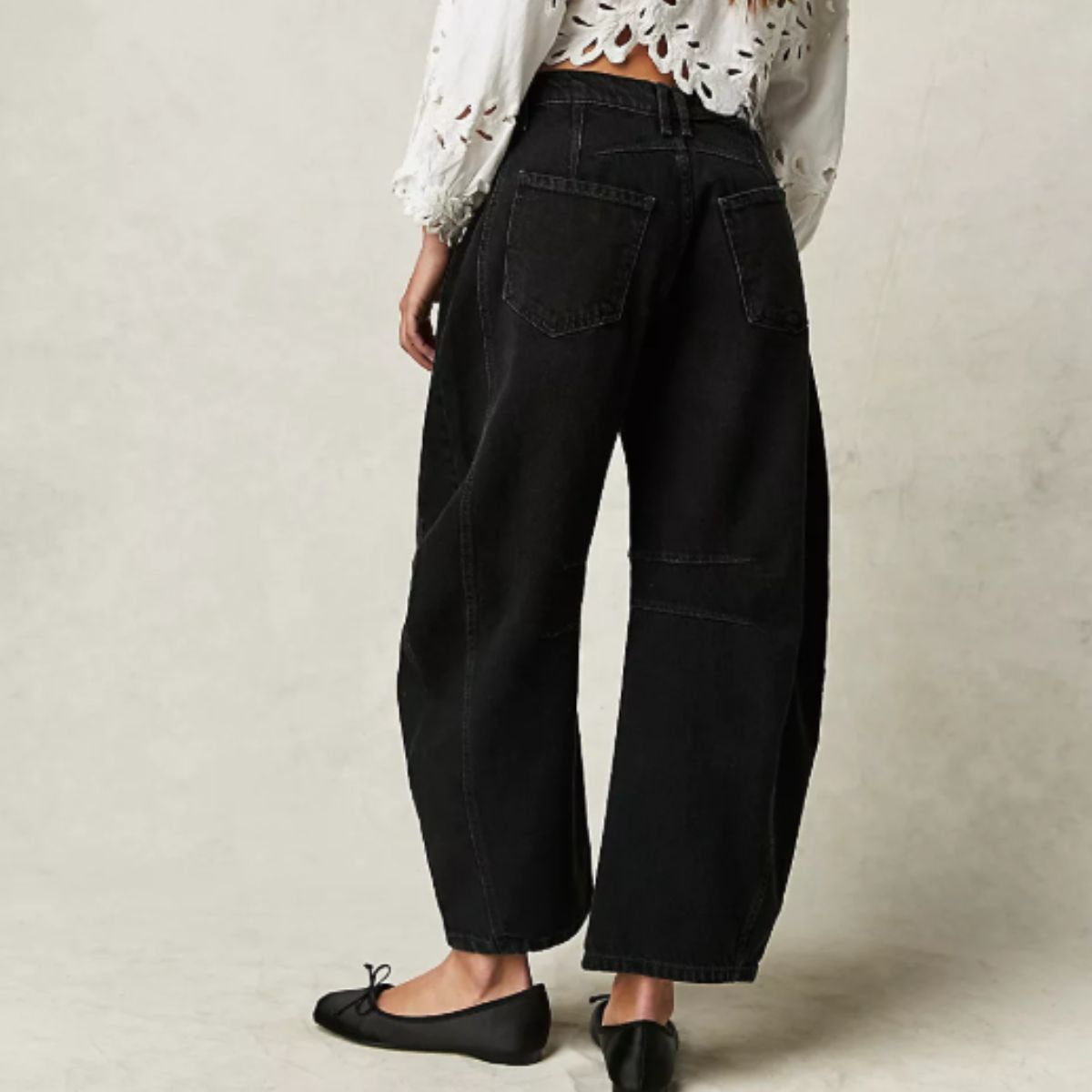 Belle Cie Belle Cie Barrel Leg Denim Pants Jeans Bottoms Women's Korean Fashion Stylish Popular Beautiful Legs Cool Simple Curve