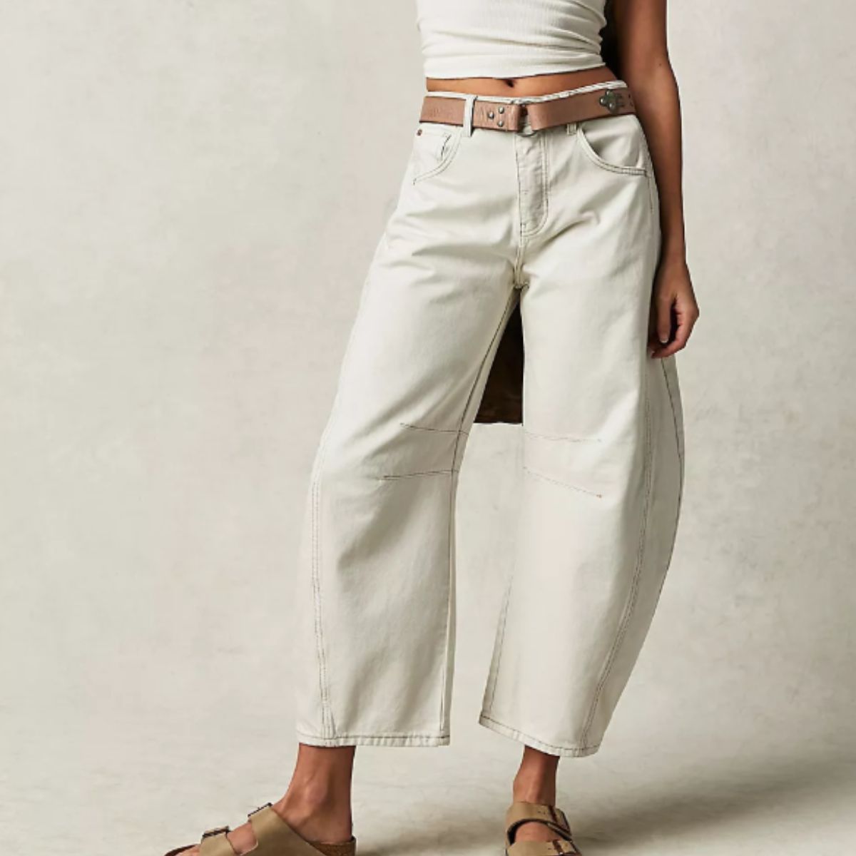 Belle Cie Belle Cie Barrel Leg Denim Pants Jeans Bottoms Women's Korean Fashion Stylish Popular Beautiful Legs Cool Simple Curve