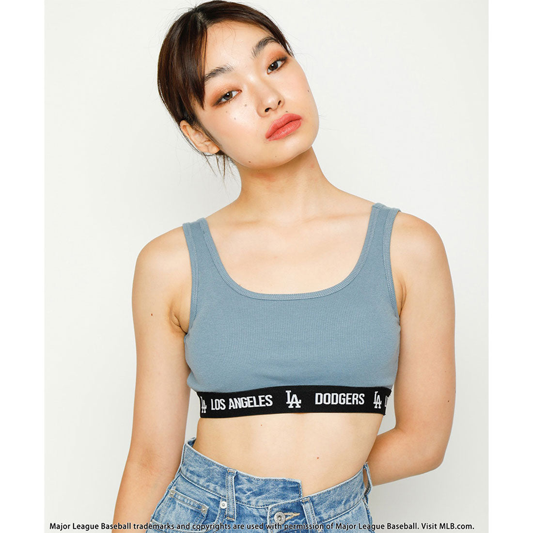 バック トゥー ザ フィールド (ビーティーティーエフ) BACK TO THE FIELD (BTTF) ラインロゴタンクトップ (ブルー) ブルー