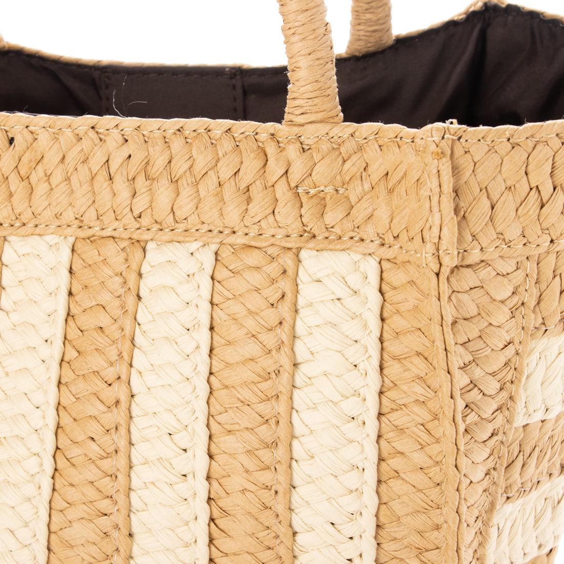 ベースBASE かご かごバッグ トートバッグ ハンドバッグ 小さめ スモール 春 夏 サマー サマーバッグ バッグ カゴ お洒落 ストライプ 柄 無地 シンプル 女性 レディース 大人 BAG