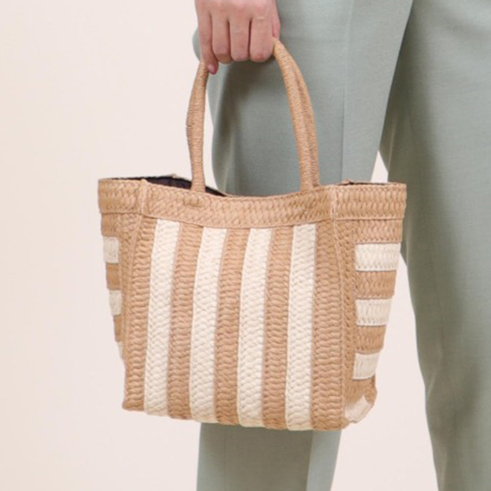 ベースBASE かご かごバッグ トートバッグ ハンドバッグ 小さめ スモール 春 夏 サマー サマーバッグ バッグ カゴ お洒落 ストライプ 柄 無地 シンプル 女性 レディース 大人 BAG