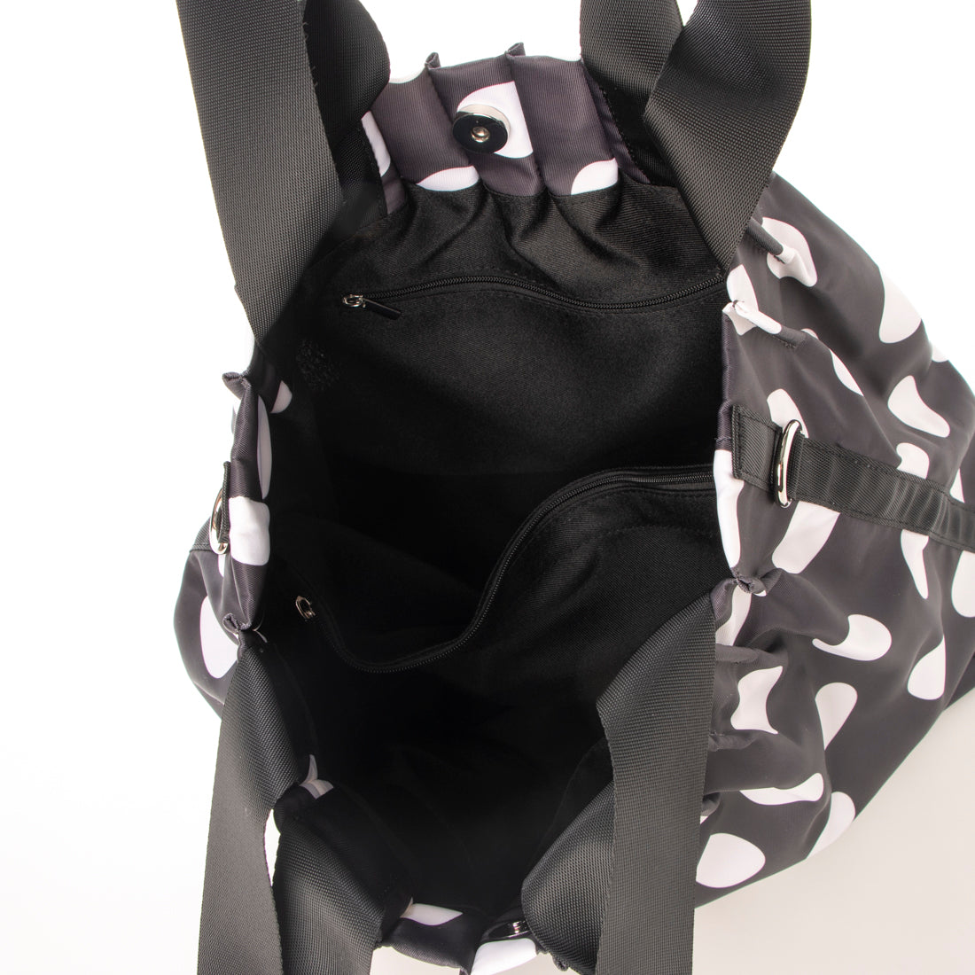 ベース BASEトートバッグ ショルダーバッグ 2way 柄 迷彩 カモフラ 星 スター ドット 水玉 トート レディース タック ナイロン ナイロンバッグ 大容量 大きめ お洒落 女性 鞄 BAG 斜め掛け 旅行