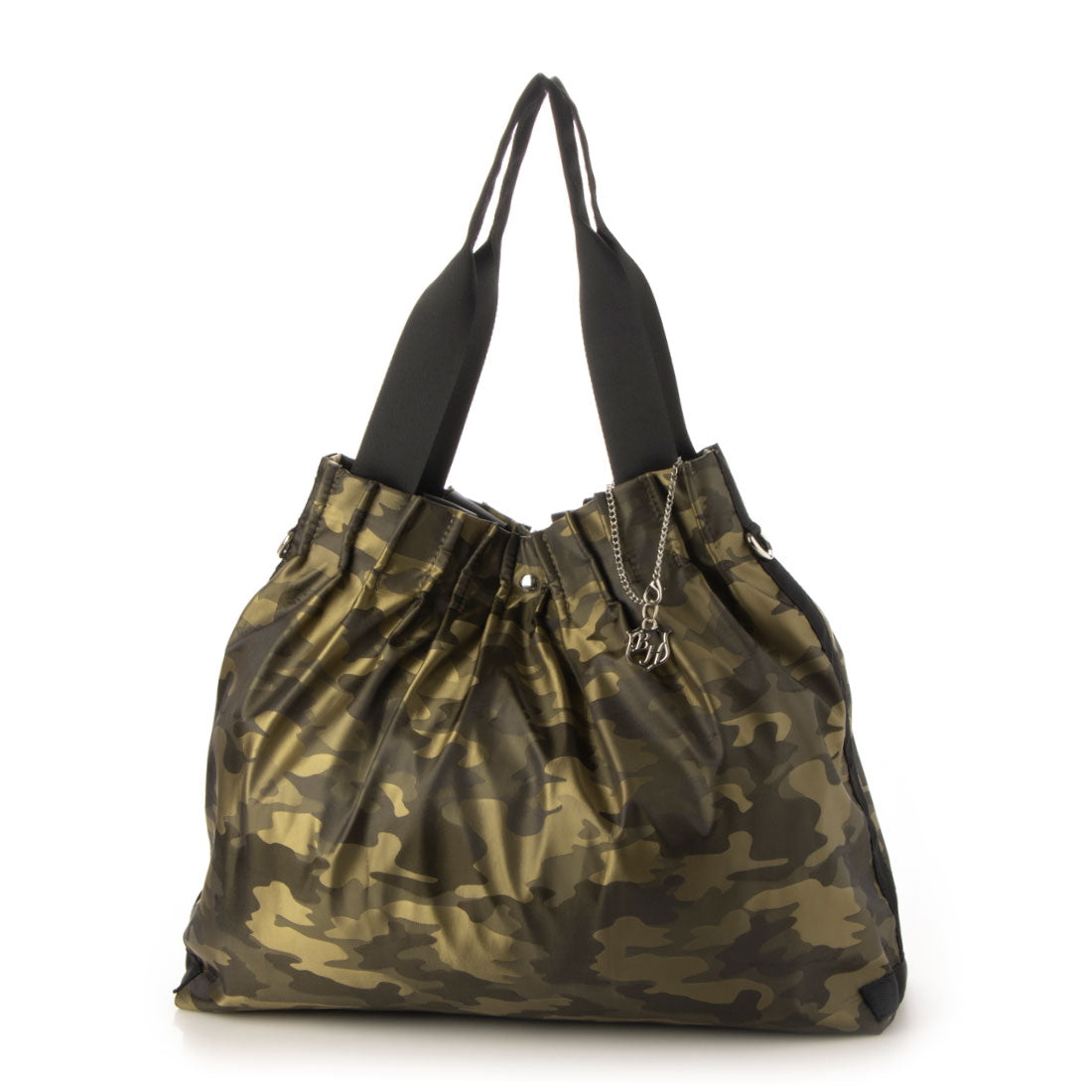 ベース BASEトートバッグ ショルダーバッグ 2way 柄 迷彩 カモフラ 星 スター ドット 水玉 トート レディース タック ナイロン ナイロンバッグ 大容量 大きめ お洒落 女性 鞄 BAG 斜め掛け 旅行