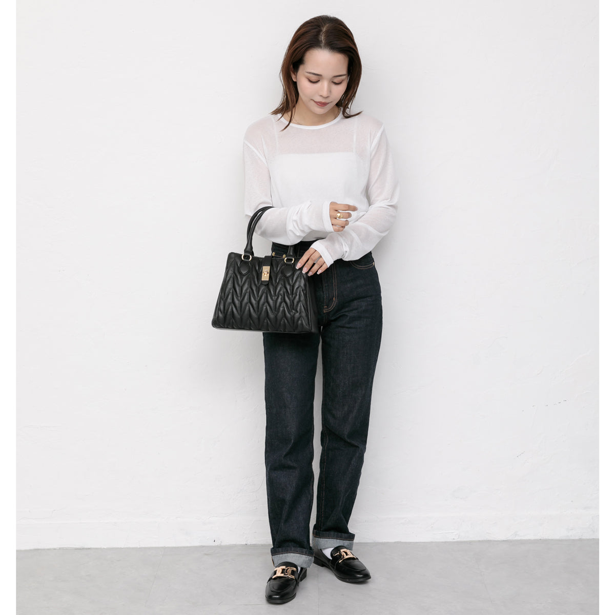 ベース BASE 2WAY キルティングバッグ