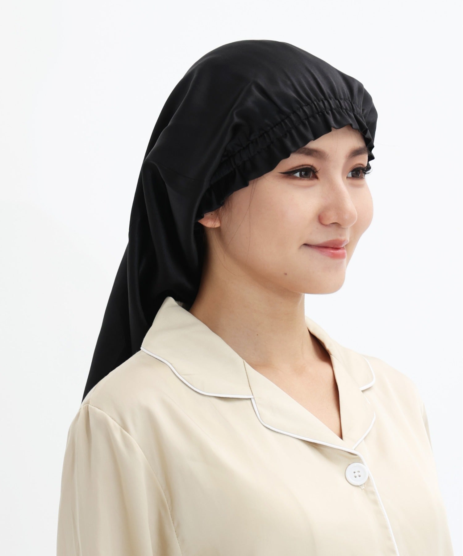 ベース BASE シルク100% ロング対応 ナイトキャップ