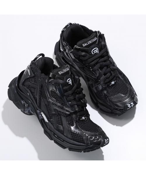 バレンシアガ BALENCIAGA 【サイズ限定特価】BALENCIAGA スニーカー Runner 677402 W3RB1 (1000/BLACK/ブラック) 1000/BLACK/ブラック
