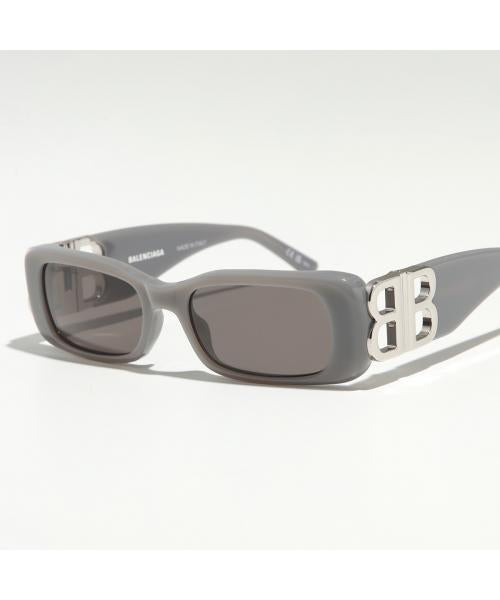 バレンシアガ BALENCIAGA BALENCIAGA サングラス BB0096S スクエア型 (014/GREY-SILVER-GREY) 014/GREY-SILVER-GREY