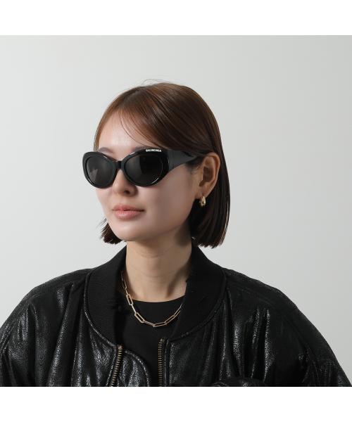 バレンシアガ BALENCIAGA BALENCIAGA サングラス BB0267S キャットアイ型 (001/BLACK-BLACK-GREY) 001/BLACK-BLACK-GREY