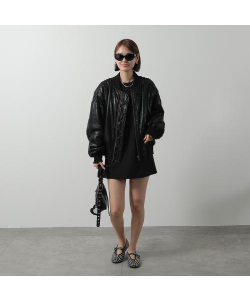 バレンシアガ BALENCIAGA BALENCIAGA サングラス BB0267S キャットアイ型 (001/BLACK-BLACK-GREY) 001/BLACK-BLACK-GREY