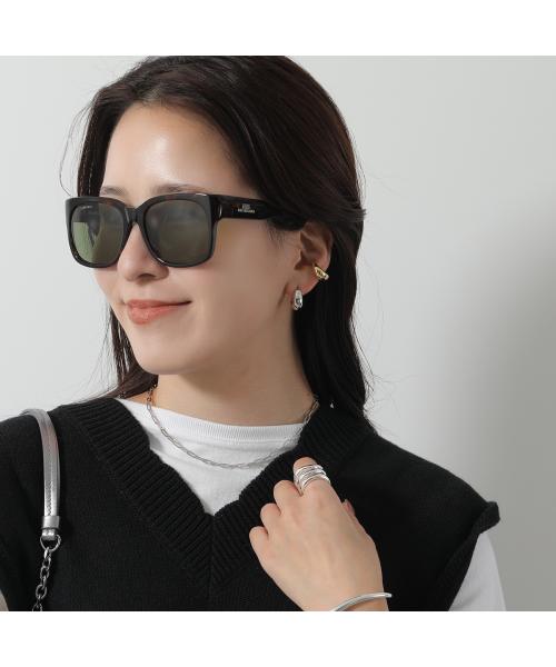 バレンシアガ BALENCIAGA BALENCIAGA サングラス BB0212S ウェリントン型 (001/BLACK-BLACK-GREY) 001/BLACK-BLACK-GREY