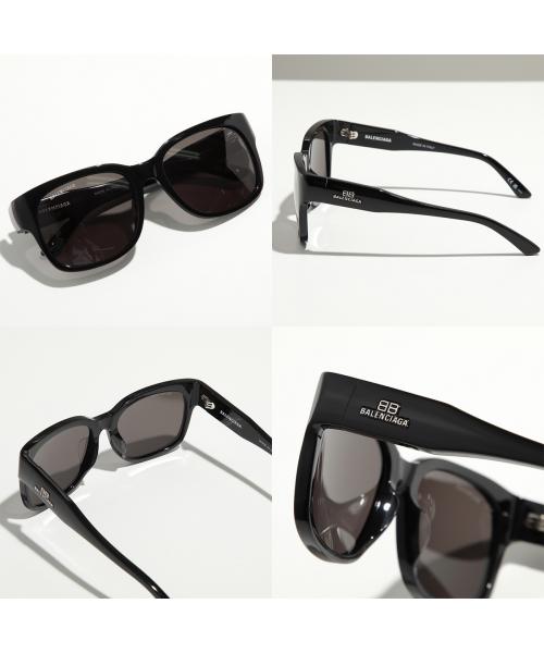 バレンシアガ BALENCIAGA BALENCIAGA サングラス BB0212S ウェリントン型 (001/BLACK-BLACK-GREY) 001/BLACK-BLACK-GREY