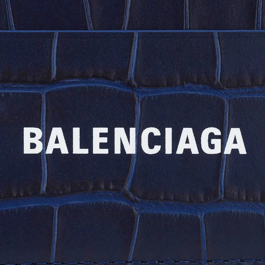 バレンシアガ BALENCIAGA カードケース キャッシュ カードフォルダー 6836581ROP3 4690 NAVY BULE (ネイビーブルー) ネイビーブルー
