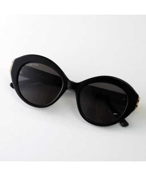 バレンシアガ BALENCIAGA BALENCIAGA サングラス BB0133S フォックス型 メガネ (0018/BLACK-GOLD-GREY) 0018/BLACK-GOLD-GREY