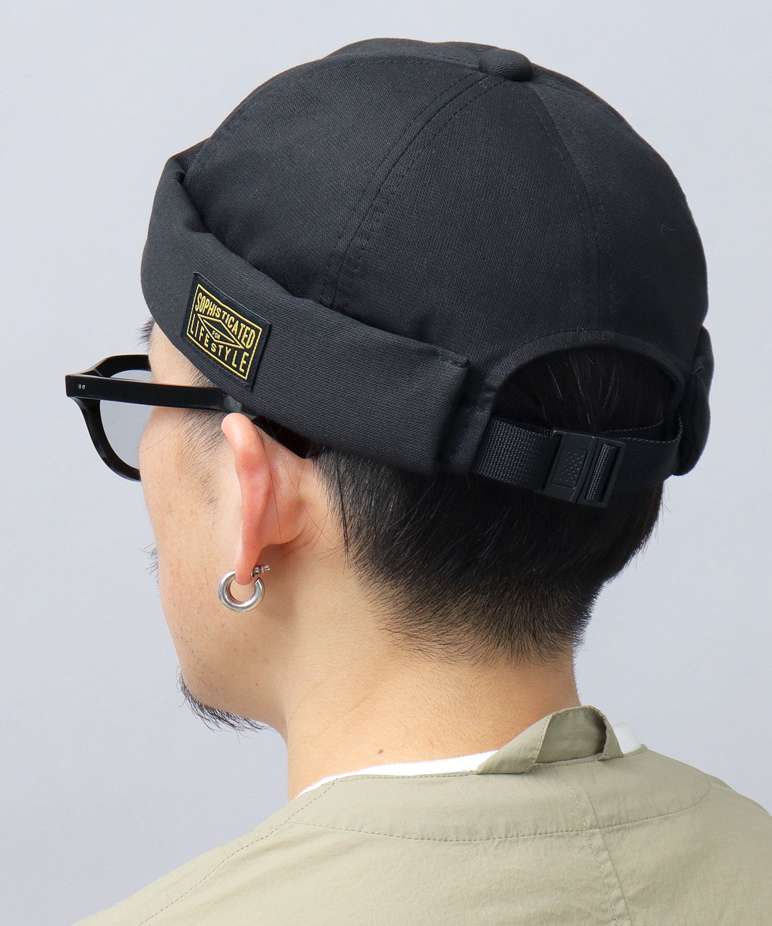 ベーシックエンチ Basiquenti ブラックタグ フィッシャーマンキャップ ロールキャップ 帽子 メンズ カジュアル シンプル (ベージュ) ベージュ