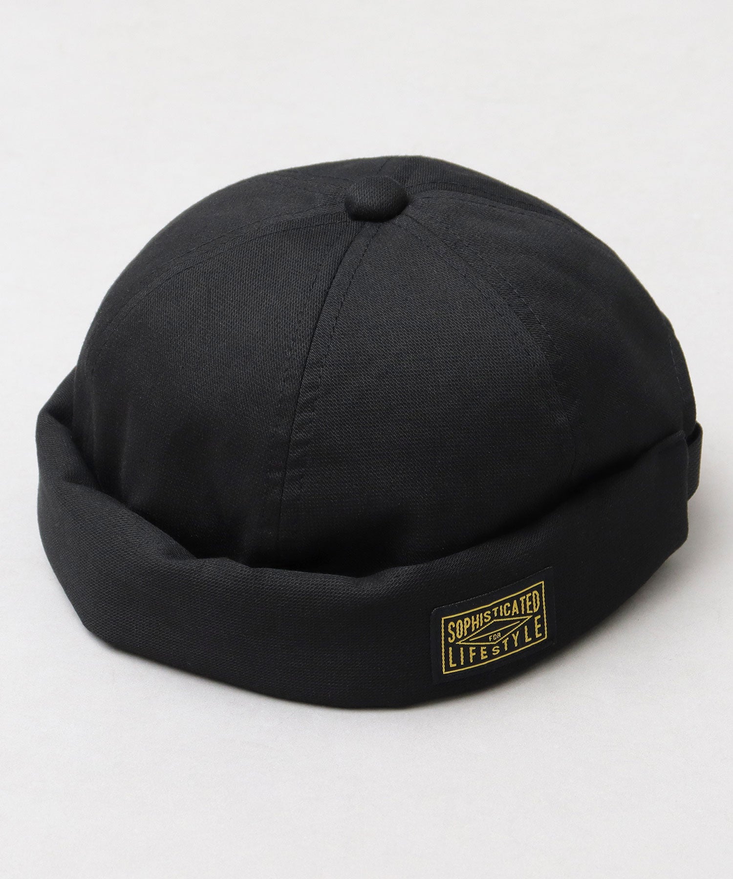 ベーシックエンチ Basiquenti ブラックタグ フィッシャーマンキャップ ロールキャップ 帽子 メンズ カジュアル シンプル (ベージュ) ベージュ