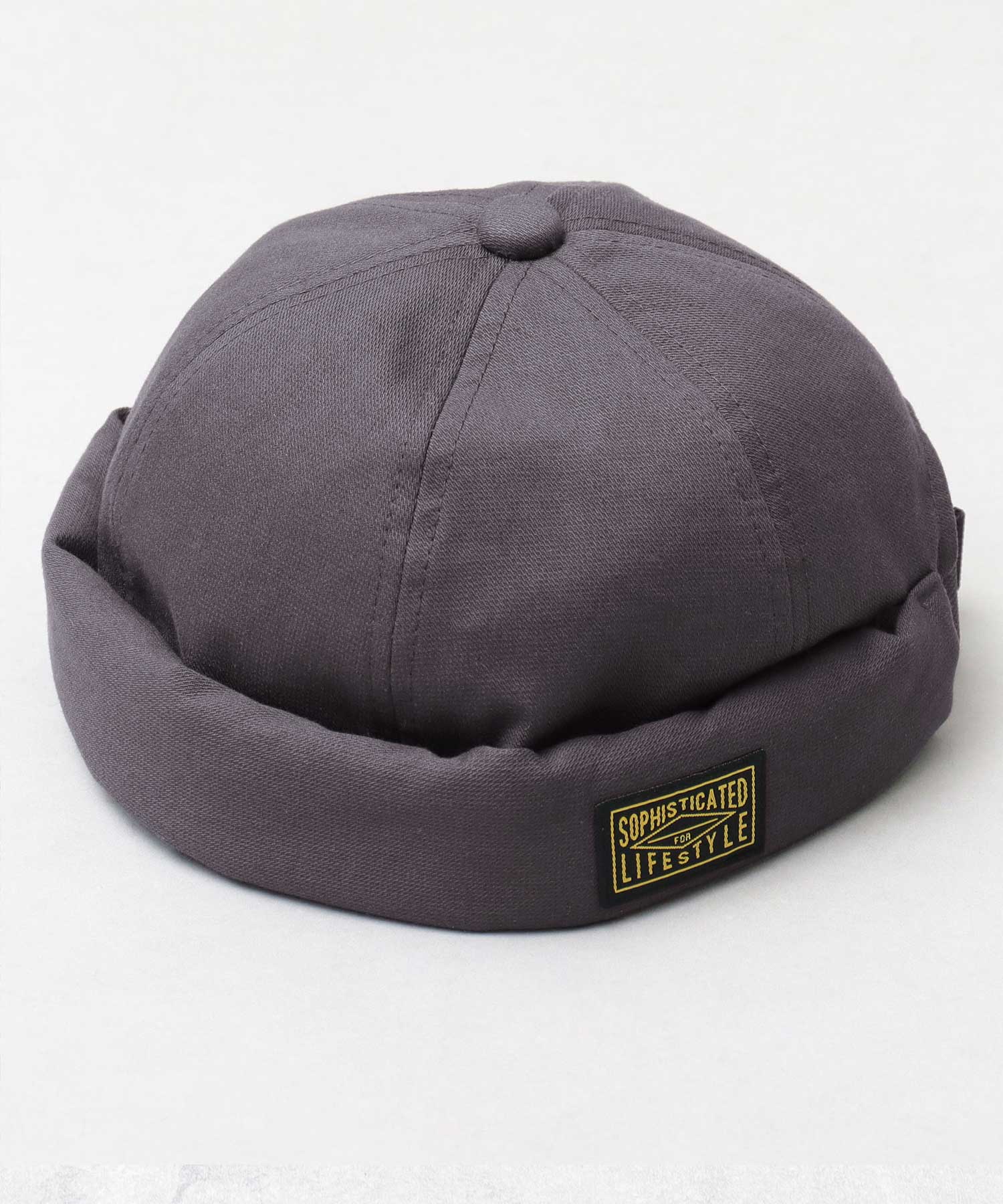 ベーシックエンチ Basiquenti ブラックタグ フィッシャーマンキャップ ロールキャップ 帽子 メンズ カジュアル シンプル (ベージュ) ベージュ