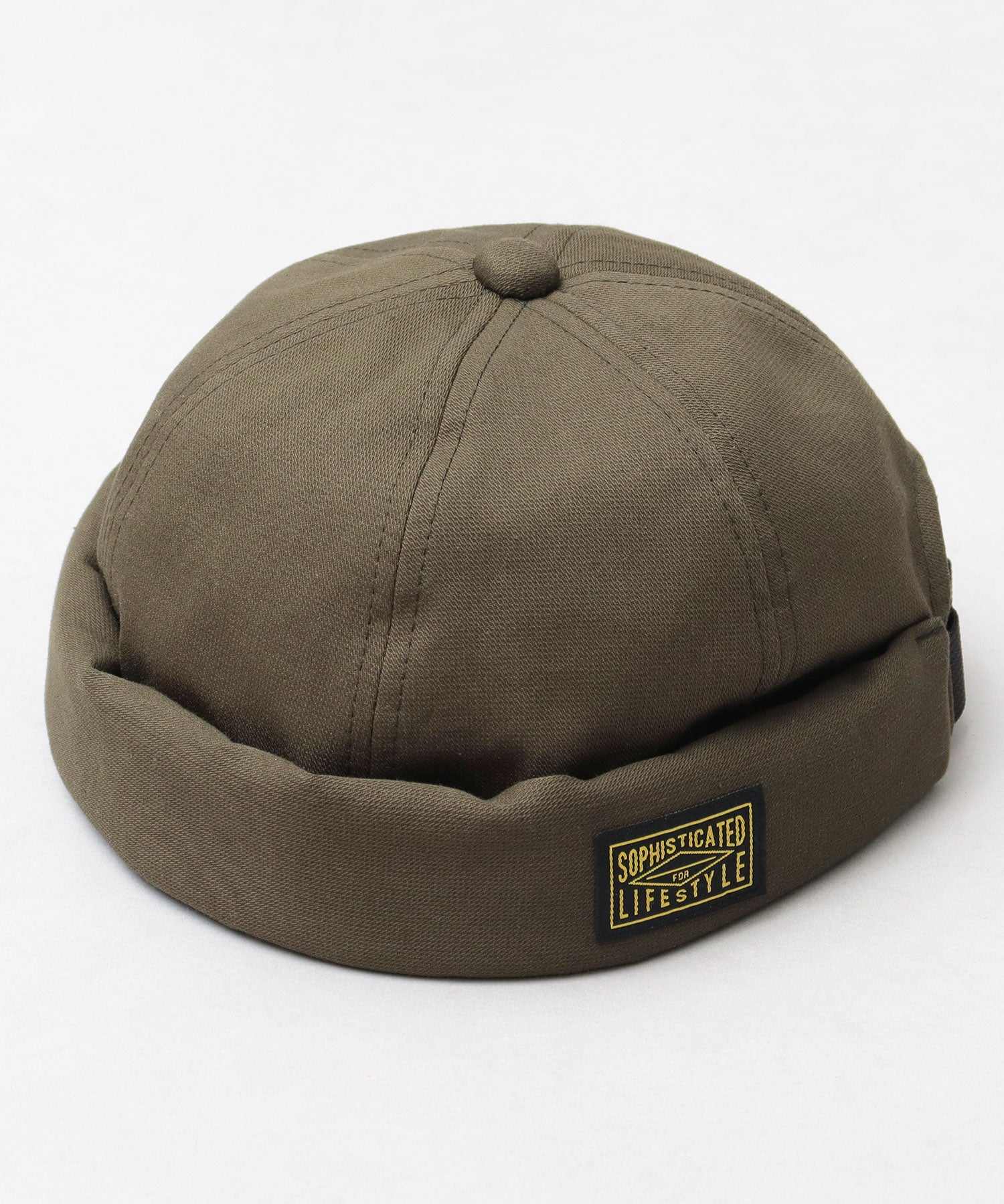 ベーシックエンチ Basiquenti ブラックタグ フィッシャーマンキャップ ロールキャップ 帽子 メンズ カジュアル シンプル (ベージュ) ベージュ