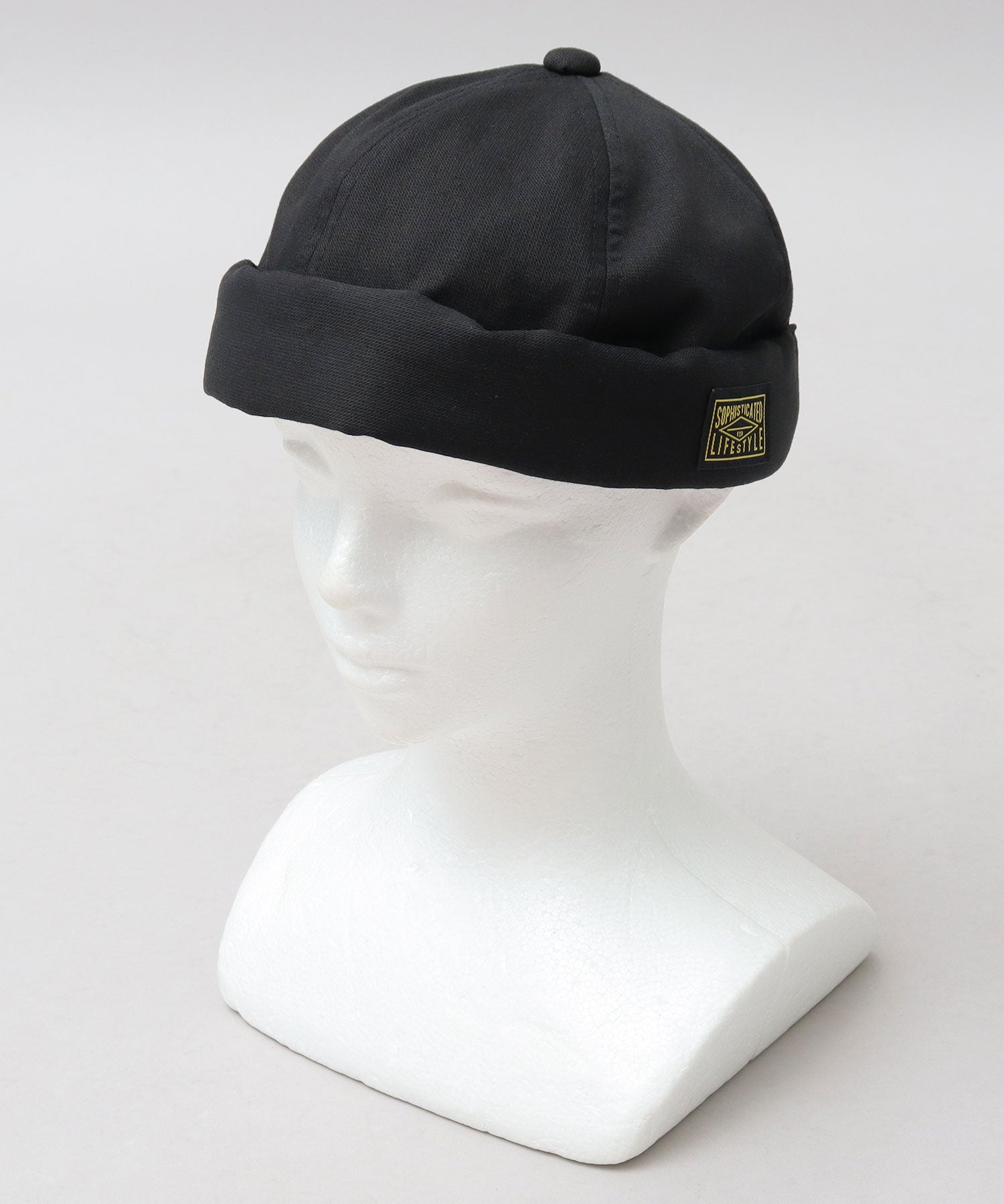 ベーシックエンチ Basiquenti ブラックタグ フィッシャーマンキャップ ロールキャップ 帽子 メンズ カジュアル シンプル (ベージュ) ベージュ